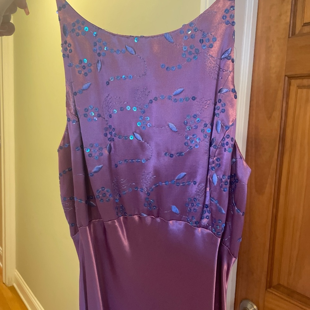 Elegant Purple Gown With Sequence - image 4